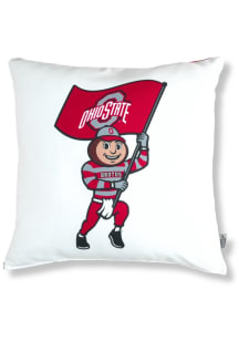 Ohio State Buckeyes Scarlet Red Brutus Gameday Pillow Case
