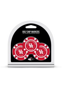 Houston Cougars Poker Chip 3 Pack Golf Ball Marker