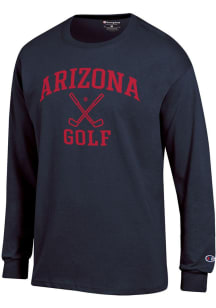 Champion Arizona Wildcats Navy Blue Golf Icon Jersey Long Sleeve T Shirt