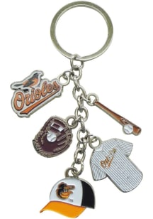 Baltimore Orioles 5-Dangle Keychain - Black
