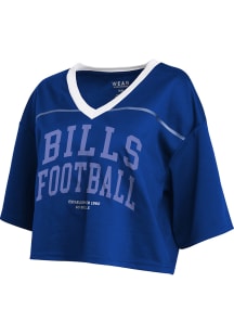 Buffalo Bills Womens WEAR by Erin Andrews Crop Fashion Football Jersey - Blue