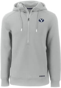 Cutter and Buck BYU Cougars Mens Ash Roam Hood