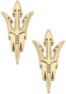 Arizona State Sun Devils Matte Stud Womens Earrings