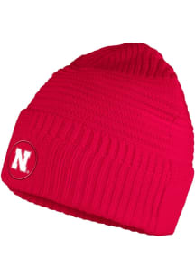 Adidas Nebraska Cornhuskers Red Engineered Beanie Mens Knit Hat