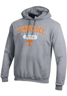 Champion Tennessee Volunteers Mens Grey Class of 2026 Powerblend Long Sleeve Hoodie