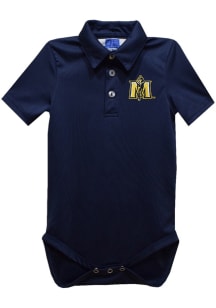 Vive La Fete Murray State Racers Baby Navy Blue Team Short Sleeve One Piece Polo