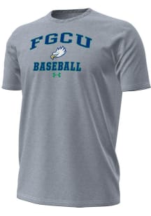 Under Armour Florida Gulf Coast Eagles Grey Baseball Performance Short Sleeve T Shirt