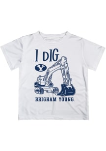 Vive La Fete BYU Cougars Infant Excavator Short Sleeve T-Shirt White
