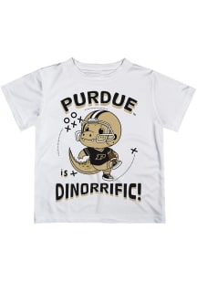 Vive La Fete Purdue Boilermakers Youth White Dino-Riffic Short Sleeve T-Shirt