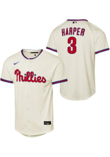 Bryce Harper  Nike Philadelphia Phillies Youth White Alt 2 Baseline Jersey