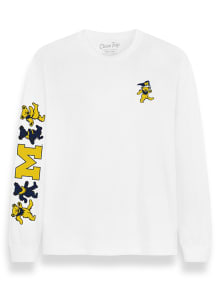 Class Trip Michigan Wolverines White Grateful Dead Bear Flag Long Sleeve T Shirt