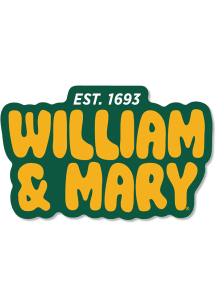 William & Mary Tribe 3 inch Stacked Bubble Est. Text Magnet