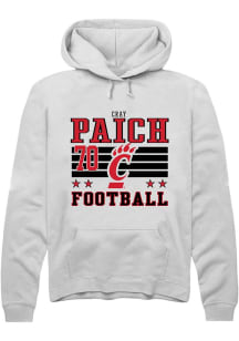 Cray Paich Cincinnati Bearcats Mens White NIL Striped Player Hood