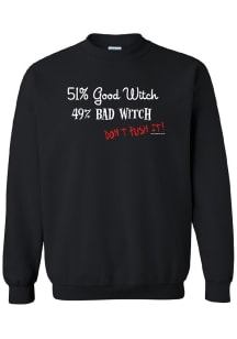 Wizard of Oz Womens Black Good Witch Bad Witch Crew Sweatshirt