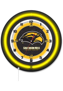 Southern Mississippi Golden Eagles 19in Neon Wall Clock