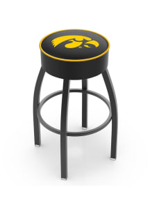 Iowa Hawkeyes Swivel Pub Stool - Black