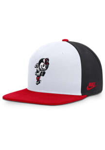 Nike Ohio State Buckeyes White Vault Tri Color Pro Mens Snapback Hat