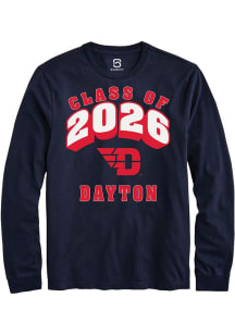 Summit Sportswear Dayton Flyers Navy Blue Class of 2026 Long Sleeve T Shirt