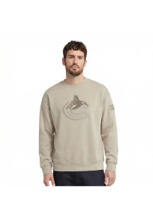 Pro Standard Vancouver Canucks Mens Brown Neutral Long Sleeve Fashion Sweatshirt