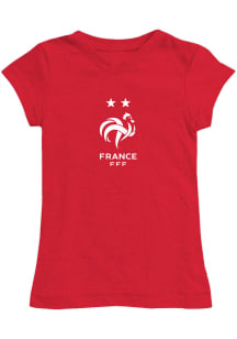 Vive La Fete France National Team Girls Red Lexie Short Sleeve Tee