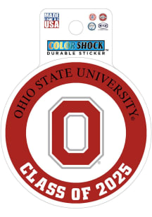 Ohio State Buckeyes Class of 2025 Durable Stickers - Red