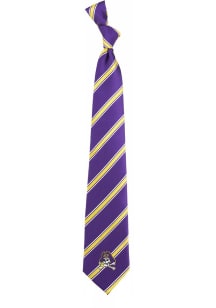 East Carolina Pirates Poly Stripe Mens Tie