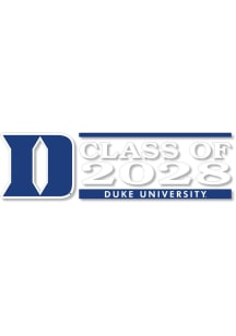 Duke Blue Devils 6x2 Class of 2028 Auto Decal - Blue