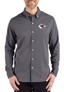 Cutter and Buck Kansas City Chiefs Mens Black Skyline Long Sleeve Dress Shirt