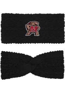 LogoFit Maryland Terrapins Black Adaline Headband Womens Knit Hat