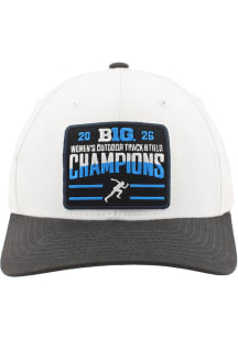 Zephyr Oregon Ducks 2026 Big Ten Women's Outdoor Track & Field Champions Basis Adjustable Hat - Wh..