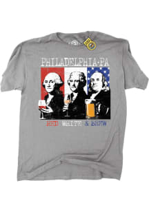 Philadelphia Grey Red White & Brew Short Sleeve Fashion T Shirt