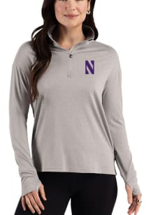 Cutter and Buck Northwestern Wildcats Womens Purple Forge Eco Qtr Zip