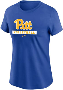 Nike Pitt Panthers Womens Blue Volleyball Short Sleeve T-Shirt