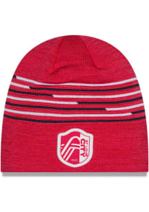 New Era St Louis City SC Red 2026 MLS Kick Off Cuff Mens Knit Hat