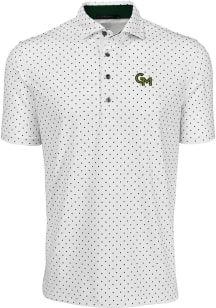 Greyson George Mason University Mens Green Icon Short Sleeve Fashion Polo