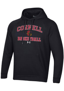 Under Armour Cornell Big Red Mens Black Basketball Rival Long Sleeve Hoodie