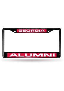 Georgia Bulldogs Alumni Laser Engraved License Plate Frame - Black