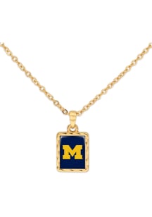 Michigan Wolverines Vivian Gold Necklace