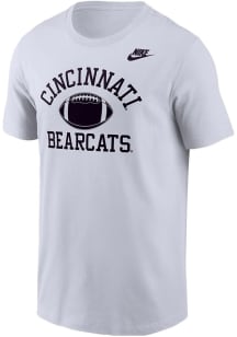 Nike Cincinnati Bearcats White Football Football Short Sleeve T Shirt