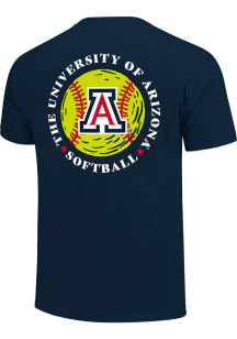 Arizona Wildcats Navy Blue Softball Short Sleeve T Shirt