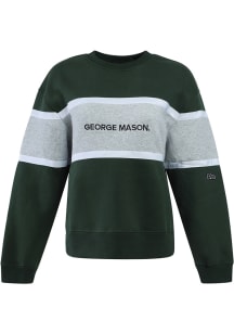 Hype and Vice George Mason University Womens Green Taylor Crew Sweatshirt