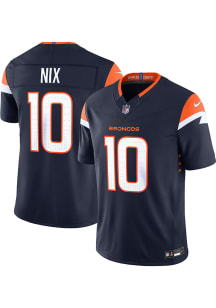 Bo Nix Nike Denver Broncos Mens Navy Blue Alt Limited Football Jersey