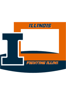 Illinois Fighting Illini 4x6 Standee Main Mark Picture Frame - Orange