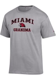 Champion Miami RedHawks Grey Grandma Jersey Short Sleeve T Shirt
