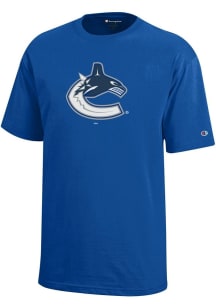 Champion Vancouver Canucks Youth Blue Core Short Sleeve T-Shirt