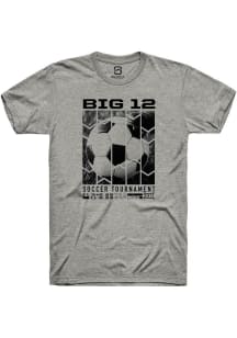 Summit Sportswear Big 12 Grey 2025 Soccer Tournament Short Sleeve T Shirt
