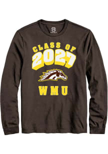 Summit Sportswear Western Michigan Broncos Brown Class of 2027 Long Sleeve T Shirt