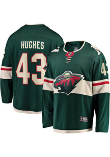 Quinn Hughes Minnesota Wild Mens Green Home Hockey Jersey