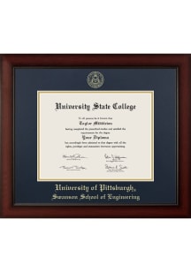 Pitt Panthers Embossed Paxton Swanson School of Engineering Diploma Frame - Navy Blue