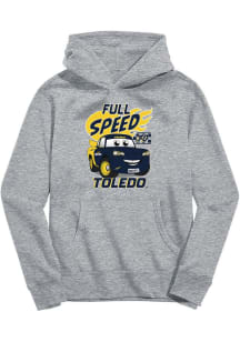 Vive La Fete Toledo Rockets Toddler Grey Full Speed Long Sleeve Hooded Sweatshirt